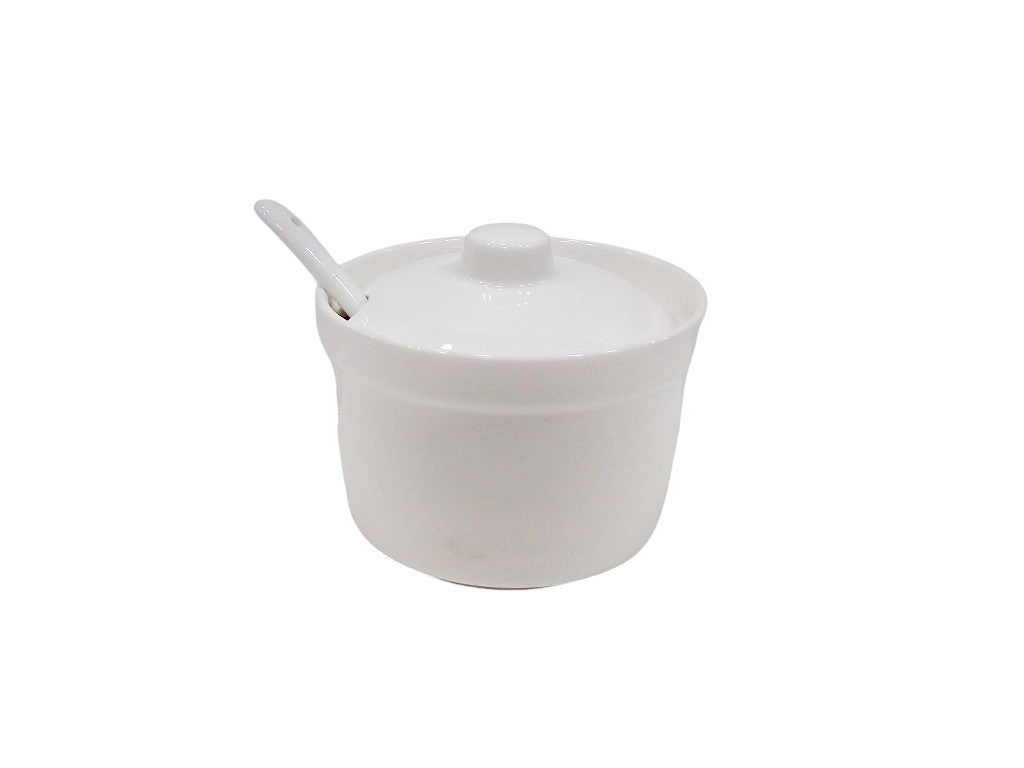 Azucarero De Ceramica Con Cuchara