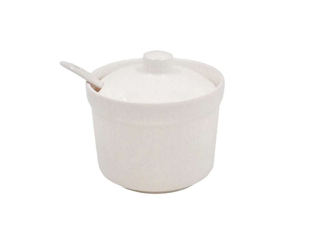 Azucarero De Ceramica Con Cuchara